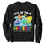 Whale Autism Awareness Sweatshirt It's Ok To Be Different Support Squad Mental Health TS02 Black Printyourwear