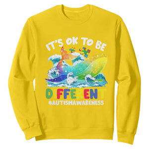 Whale Autism Awareness Sweatshirt It's Ok To Be Different Support Squad Mental Health TS02 Daisy Printyourwear