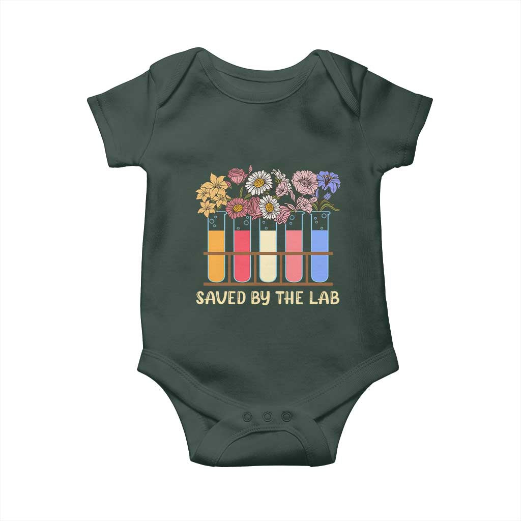 Lab Week Baby Onesie Saved By The Lab Medical Laboratory Tech Medical Lab Tech TS02 Print Your Wear