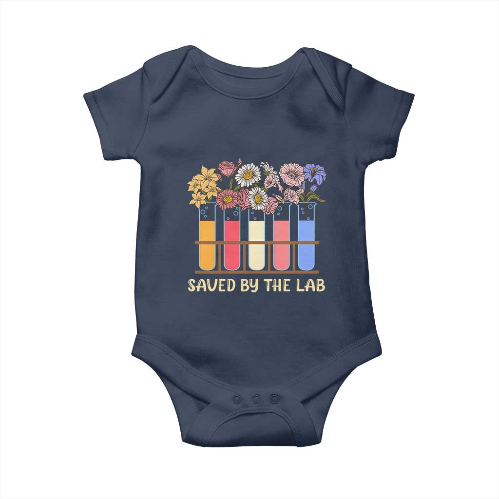 Lab Week Baby Onesie Saved By The Lab Medical Laboratory Tech Medical Lab Tech TS02 Navy Print Your Wear