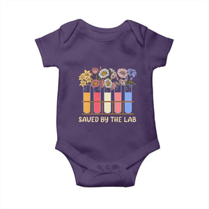 Lab Week Baby Onesie Saved By The Lab Medical Laboratory Tech Medical Lab Tech TS02 Purple Print Your Wear