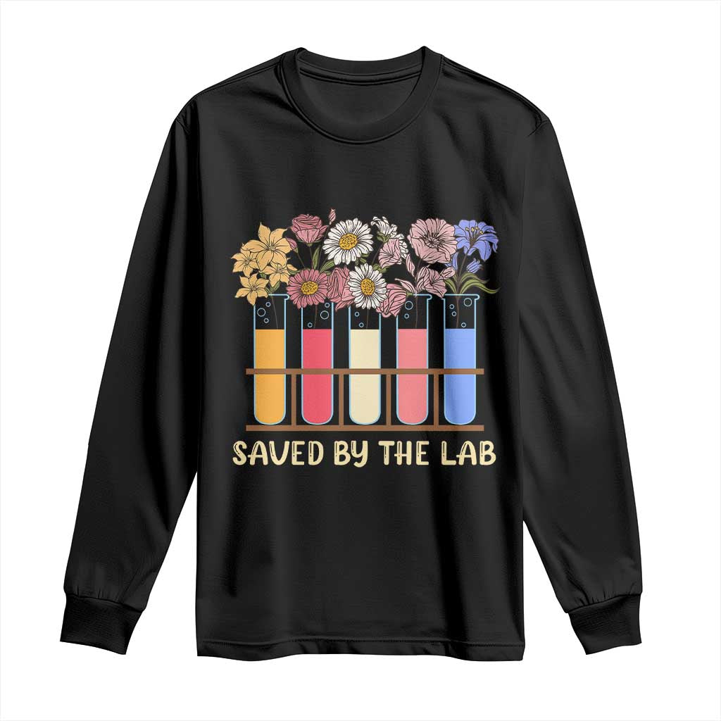Lab Week Long Sleeve Shirt Saved By The Lab Medical Laboratory Tech Medical Lab Tech TS02 Black Print Your Wear