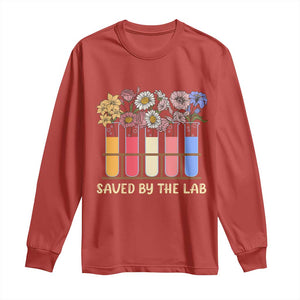 Lab Week Long Sleeve Shirt Saved By The Lab Medical Laboratory Tech Medical Lab Tech TS02 Red Print Your Wear
