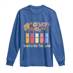 Lab Week Long Sleeve Shirt Saved By The Lab Medical Laboratory Tech Medical Lab Tech TS02 Royal Blue Print Your Wear