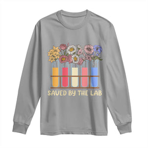 Lab Week Long Sleeve Shirt Saved By The Lab Medical Laboratory Tech Medical Lab Tech TS02 Sport Gray Print Your Wear