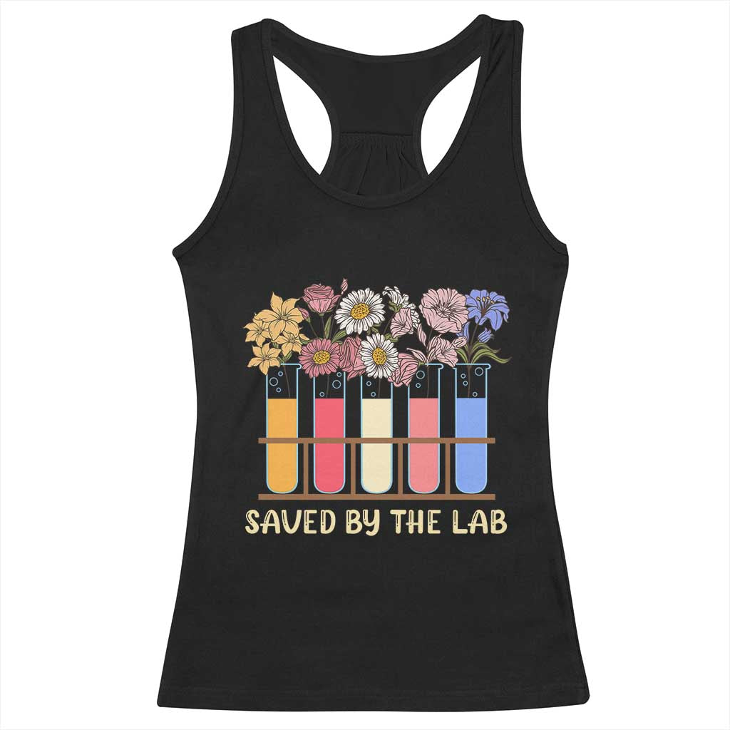 Lab Week Racerback Tank Top Saved By The Lab Medical Laboratory Tech Medical Lab Tech TS02 Black Print Your Wear