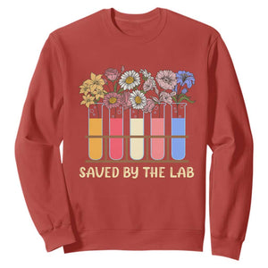 Lab Week Sweatshirt Saved By The Lab Medical Laboratory Tech Medical Lab Tech TS02 Red Printyourwear