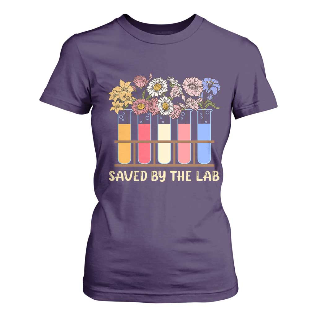 Lab Week T Shirt For Women Saved By The Lab Medical Laboratory Tech Medical Lab Tech TS02 Purple Print Your Wear