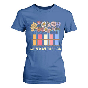 Lab Week T Shirt For Women Saved By The Lab Medical Laboratory Tech Medical Lab Tech TS02 Royal Blue Print Your Wear