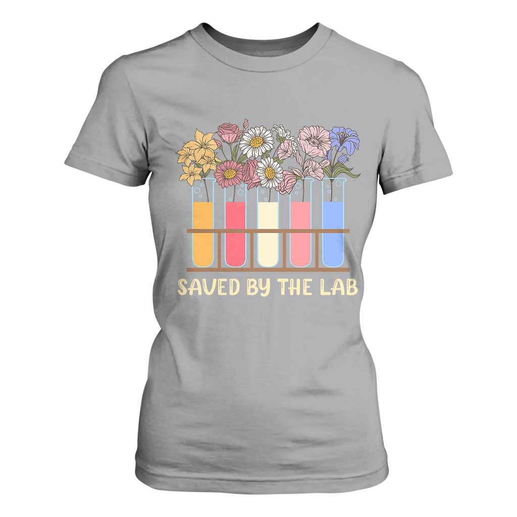 Lab Week T Shirt For Women Saved By The Lab Medical Laboratory Tech Medical Lab Tech TS02 Sport Gray Print Your Wear