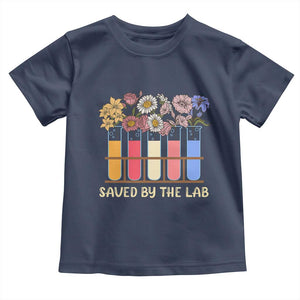 Lab Week Toddler T Shirt Saved By The Lab Medical Laboratory Tech Medical Lab Tech TS02 Navy Print Your Wear
