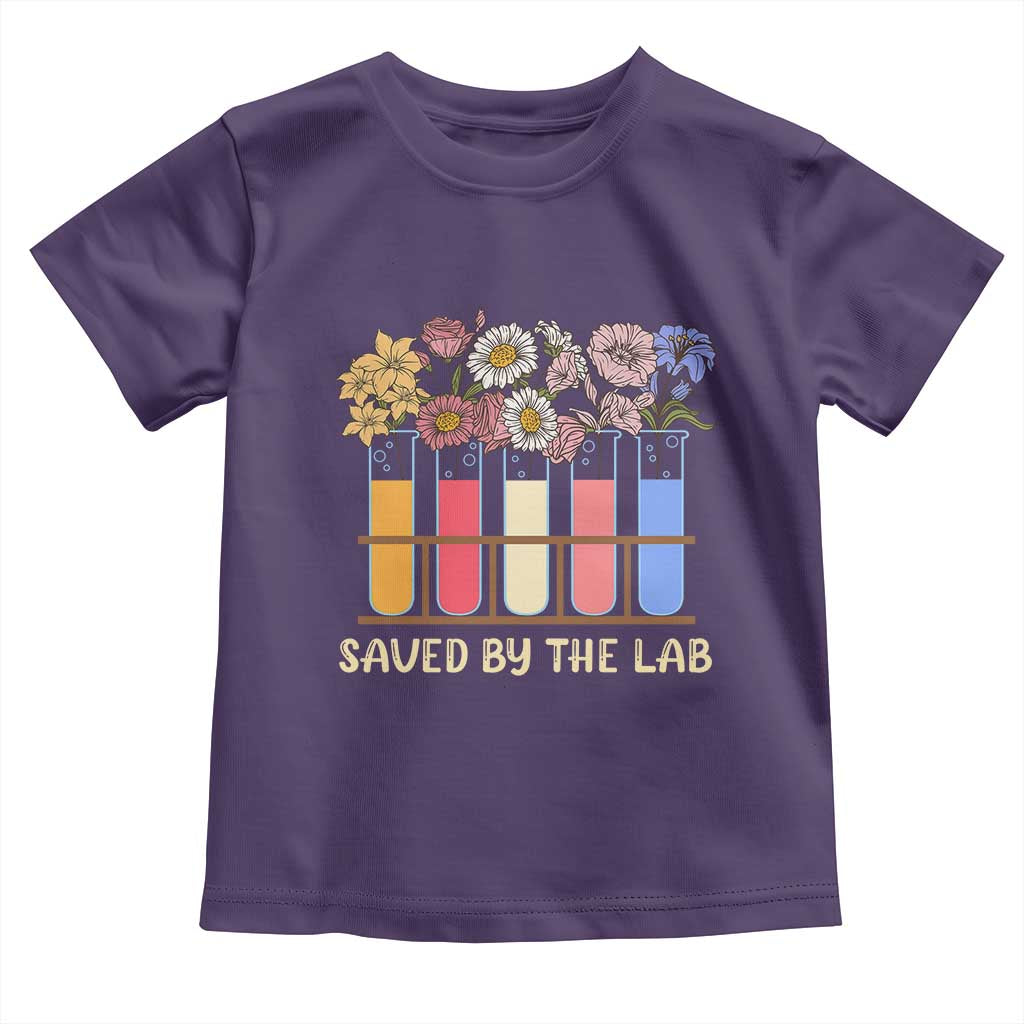 Lab Week Toddler T Shirt Saved By The Lab Medical Laboratory Tech Medical Lab Tech TS02 Purple Print Your Wear