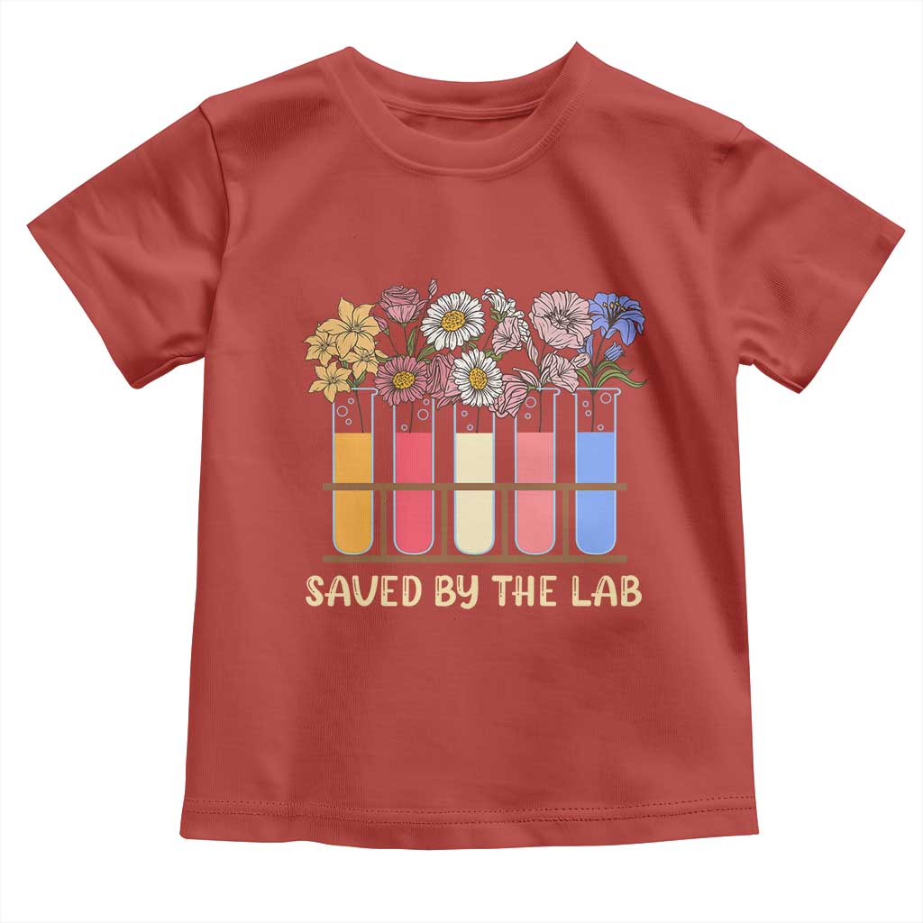 Lab Week Toddler T Shirt Saved By The Lab Medical Laboratory Tech Medical Lab Tech TS02 Red Print Your Wear