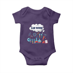 Lab Week Baby Onesie Medical Laboratory Science Lab Experiments TS02 Purple Print Your Wear