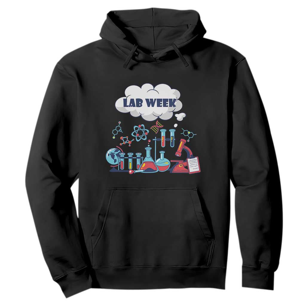 Lab Week Hoodie Medical Laboratory Science Lab Experiments TS02 Black Printyourwear