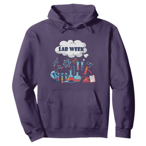 Lab Week Hoodie Medical Laboratory Science Lab Experiments TS02 Purple Printyourwear