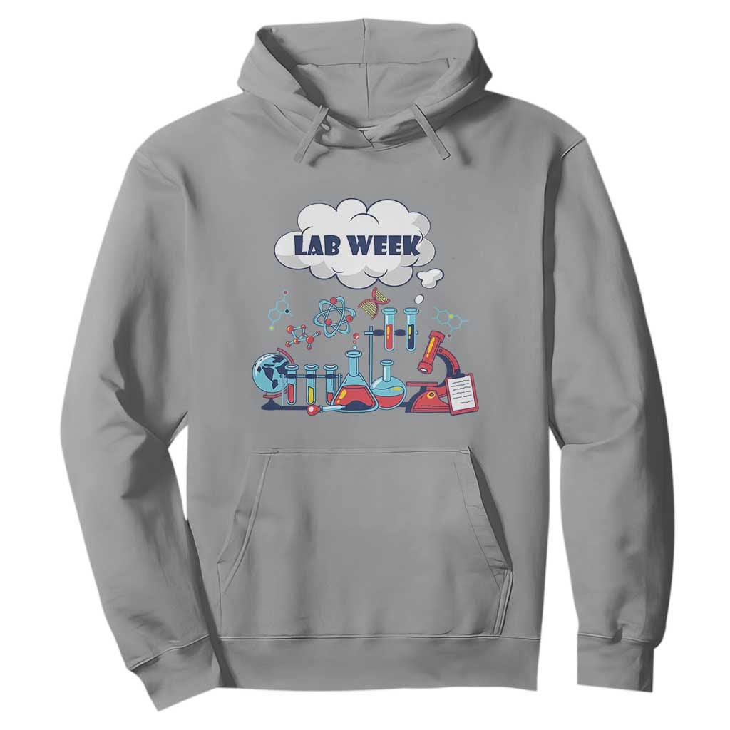 Lab Week Hoodie Medical Laboratory Science Lab Experiments TS02 Sport Gray Printyourwear