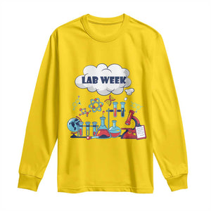 Lab Week Long Sleeve Shirt Medical Laboratory Science Lab Experiments TS02 Daisy Print Your Wear