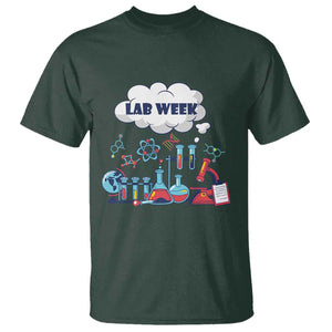 Lab Week T Shirt Medical Laboratory Science Lab Experiments TS02 Dark Forest Green Printyourwear