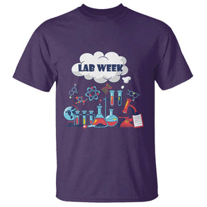 Lab Week T Shirt Medical Laboratory Science Lab Experiments TS02 Purple Printyourwear