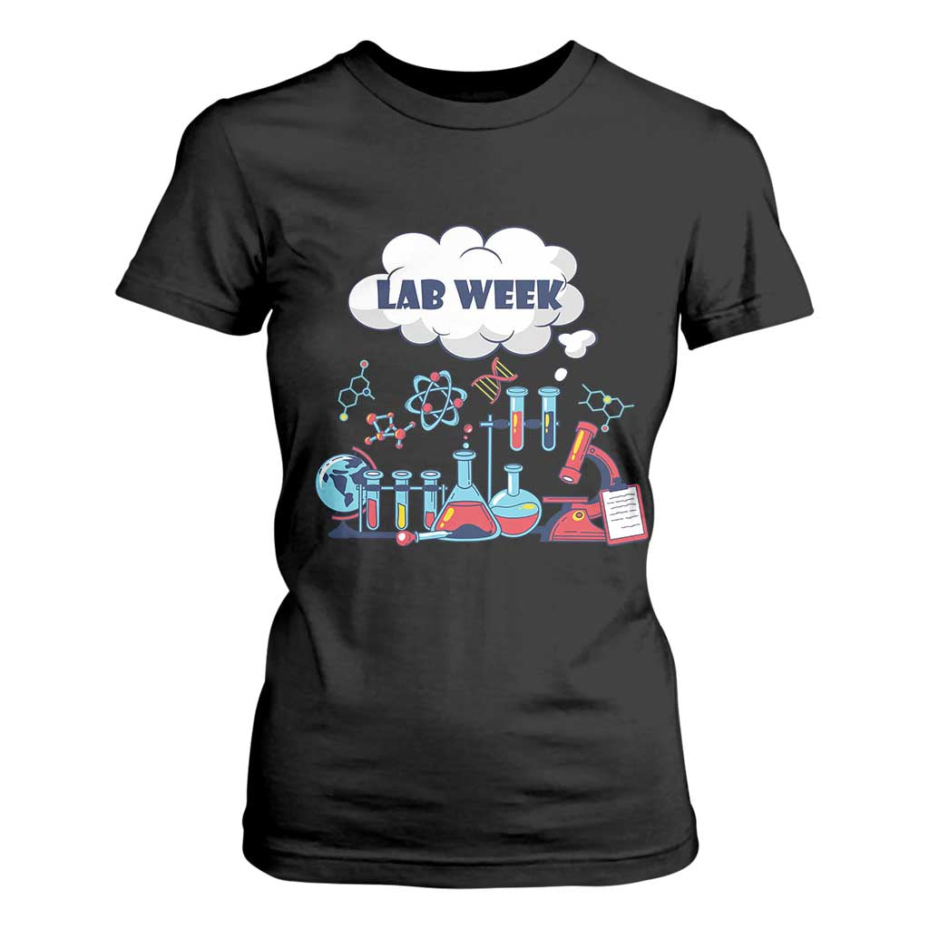 Lab Week T Shirt For Women Medical Laboratory Science Lab Experiments TS02 Black Print Your Wear