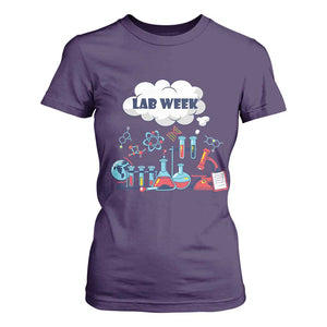 Lab Week T Shirt For Women Medical Laboratory Science Lab Experiments TS02 Purple Print Your Wear
