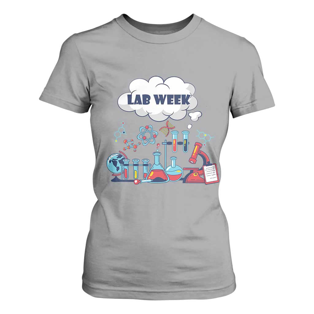 Lab Week T Shirt For Women Medical Laboratory Science Lab Experiments TS02 Sport Gray Print Your Wear