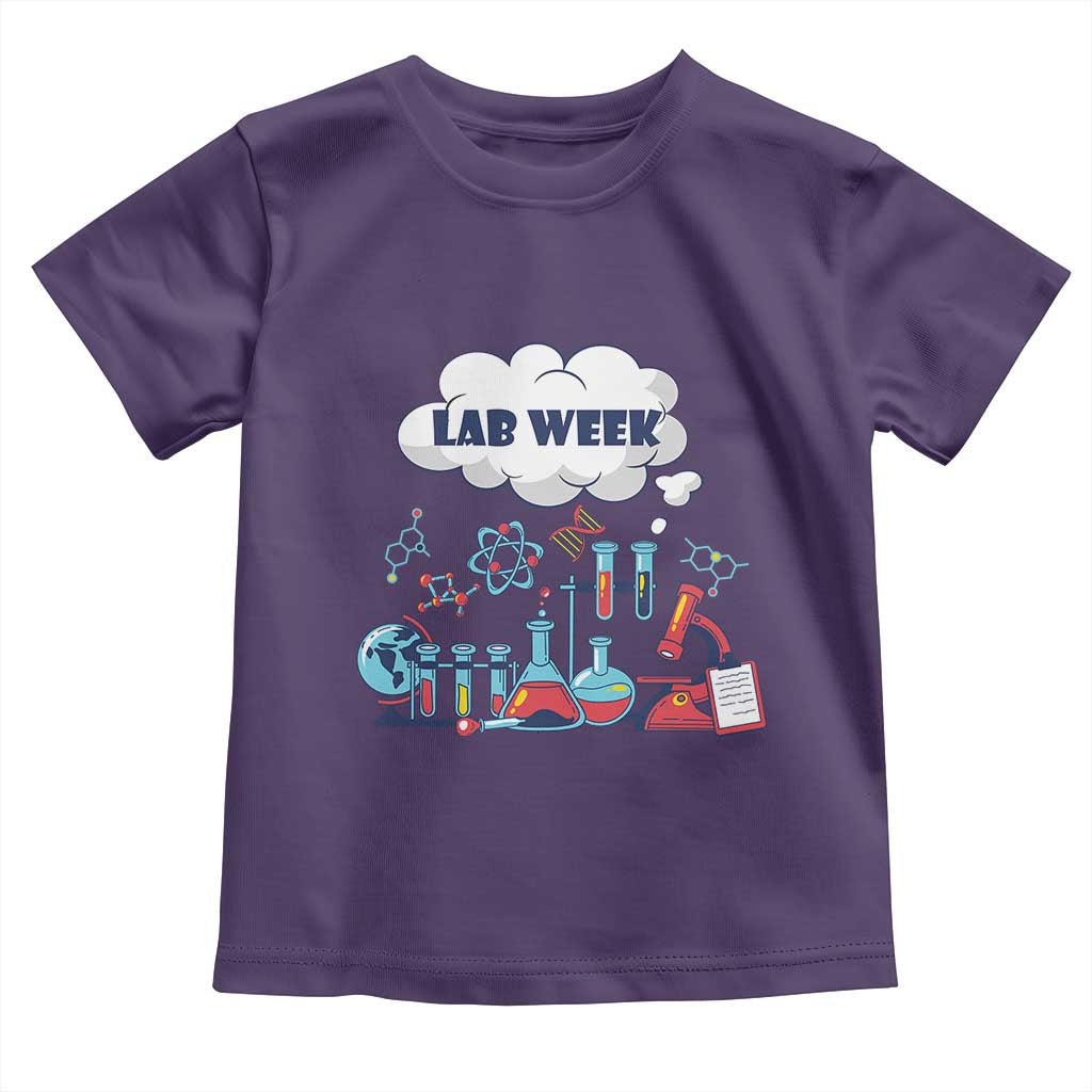 Lab Week Toddler T Shirt Medical Laboratory Science Lab Experiments TS02 Purple Print Your Wear