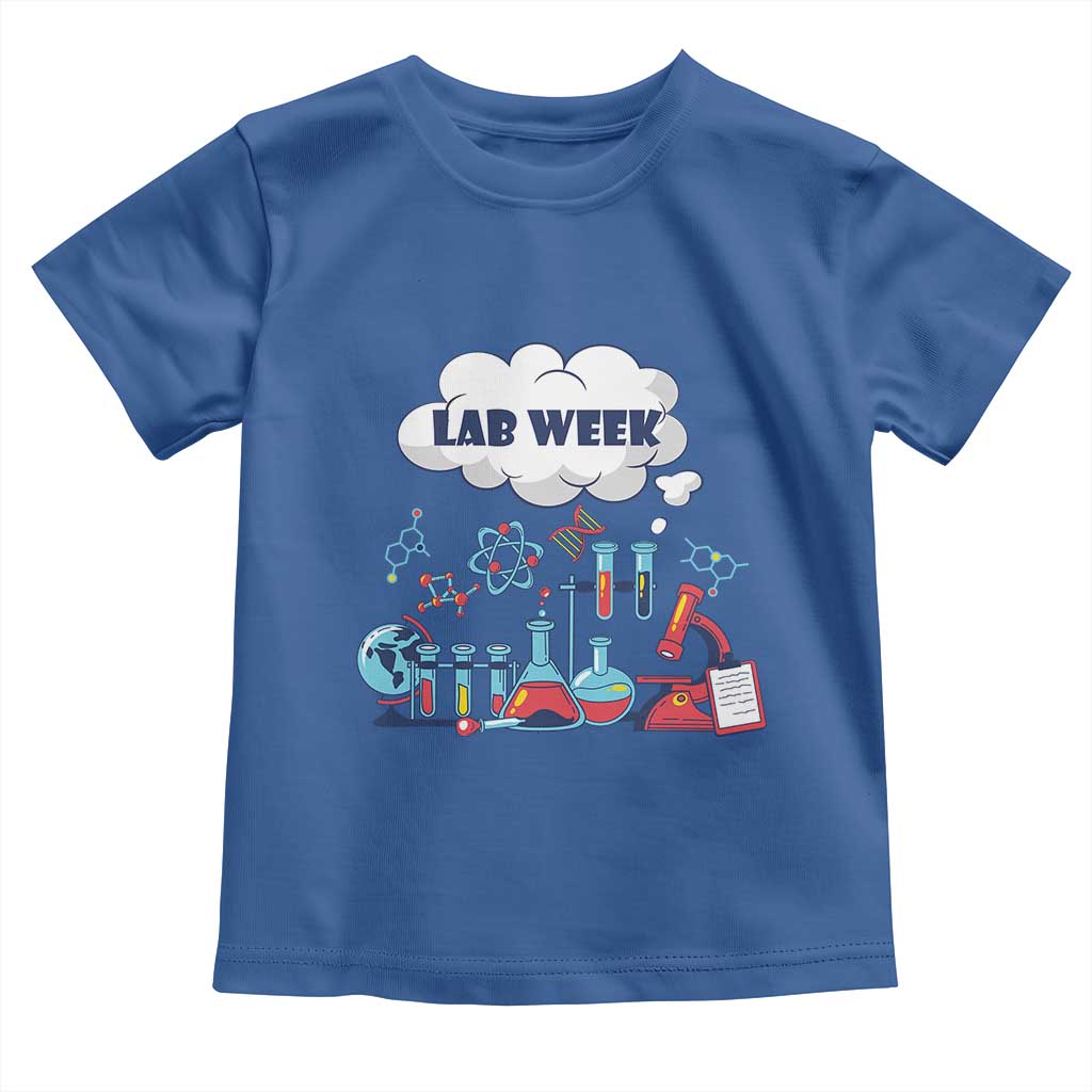 Lab Week Toddler T Shirt Medical Laboratory Science Lab Experiments TS02 Royal Blue Print Your Wear