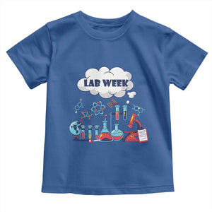 Lab Week Toddler T Shirt Medical Laboratory Science Lab Experiments TS02 Royal Blue Print Your Wear