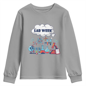 Lab Week Youth Sweatshirt Medical Laboratory Science Lab Experiments TS02 Sport Gray Print Your Wear