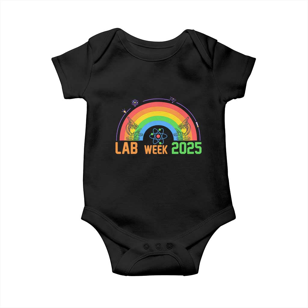 Lab Week Baby Onesie Medical Laboratory Science Lab Rainbow TS02 Black Print Your Wear