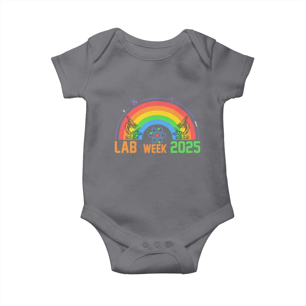 Lab Week Baby Onesie Medical Laboratory Science Lab Rainbow TS02 Charcoal Print Your Wear
