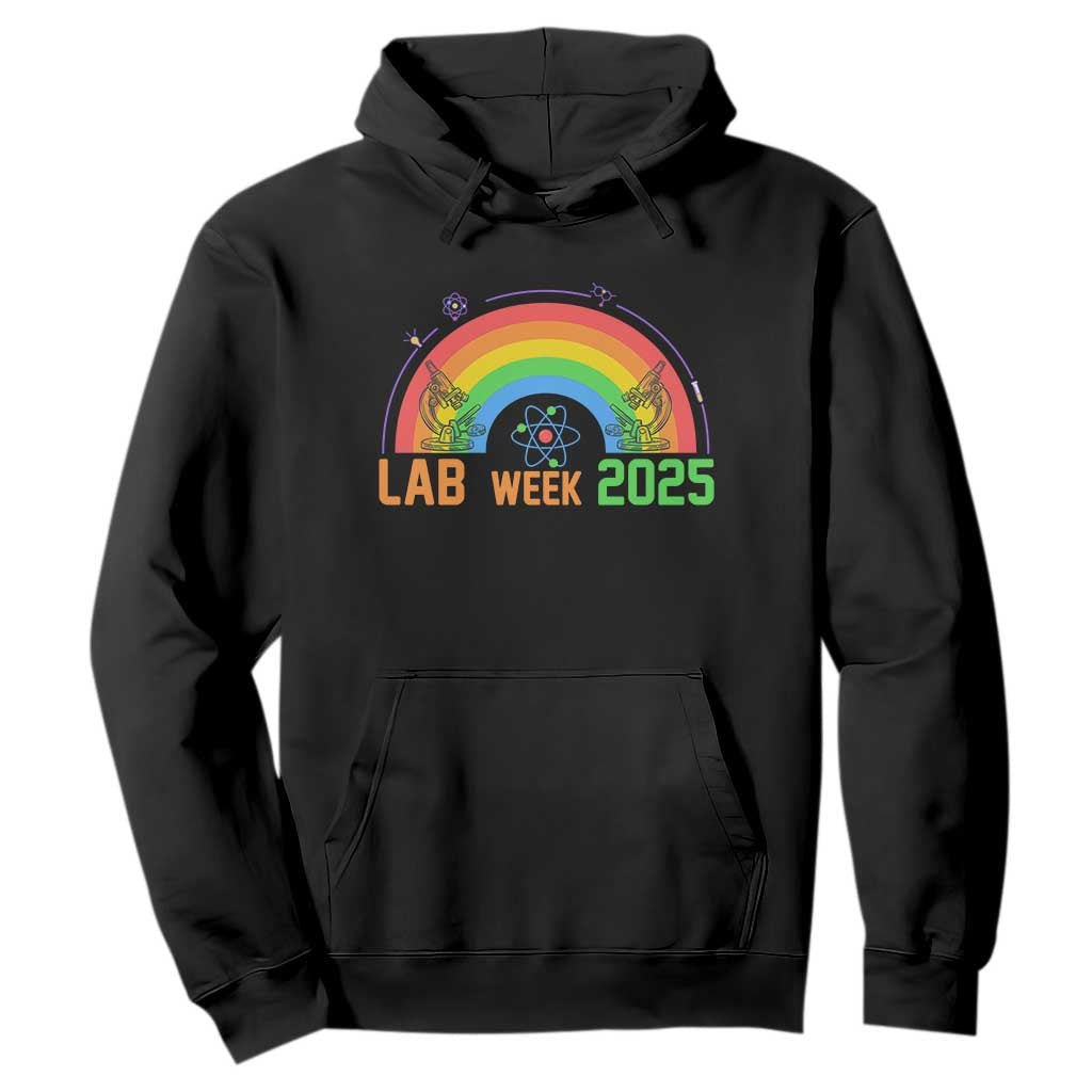 Lab Week Hoodie Medical Laboratory Science Lab Rainbow TS02 Black Printyourwear