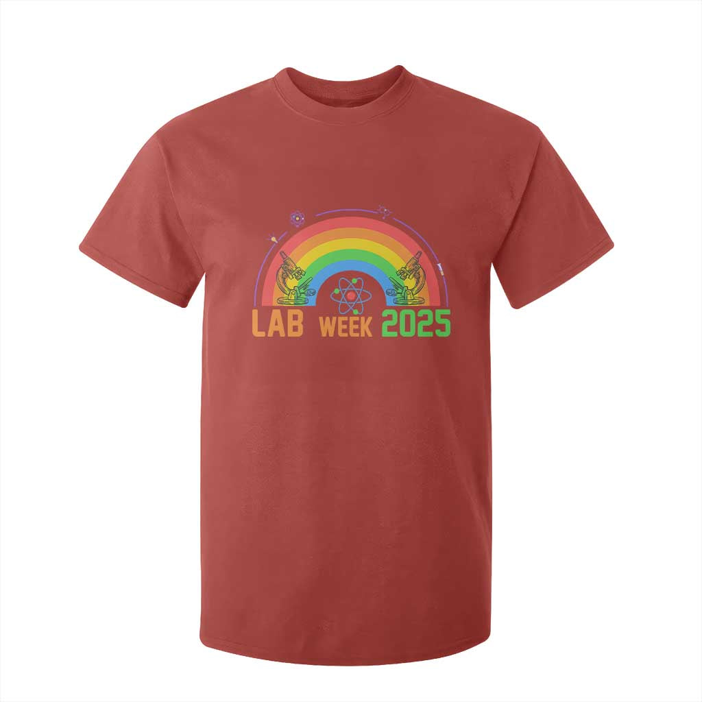 Lab Week T Shirt For Kid Medical Laboratory Science Lab Rainbow TS02 Red Print Your Wear