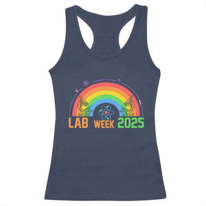 Lab Week Racerback Tank Top Medical Laboratory Science Lab Rainbow TS02 Navy Print Your Wear
