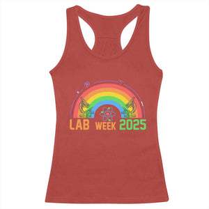 Lab Week Racerback Tank Top Medical Laboratory Science Lab Rainbow TS02 Red Print Your Wear