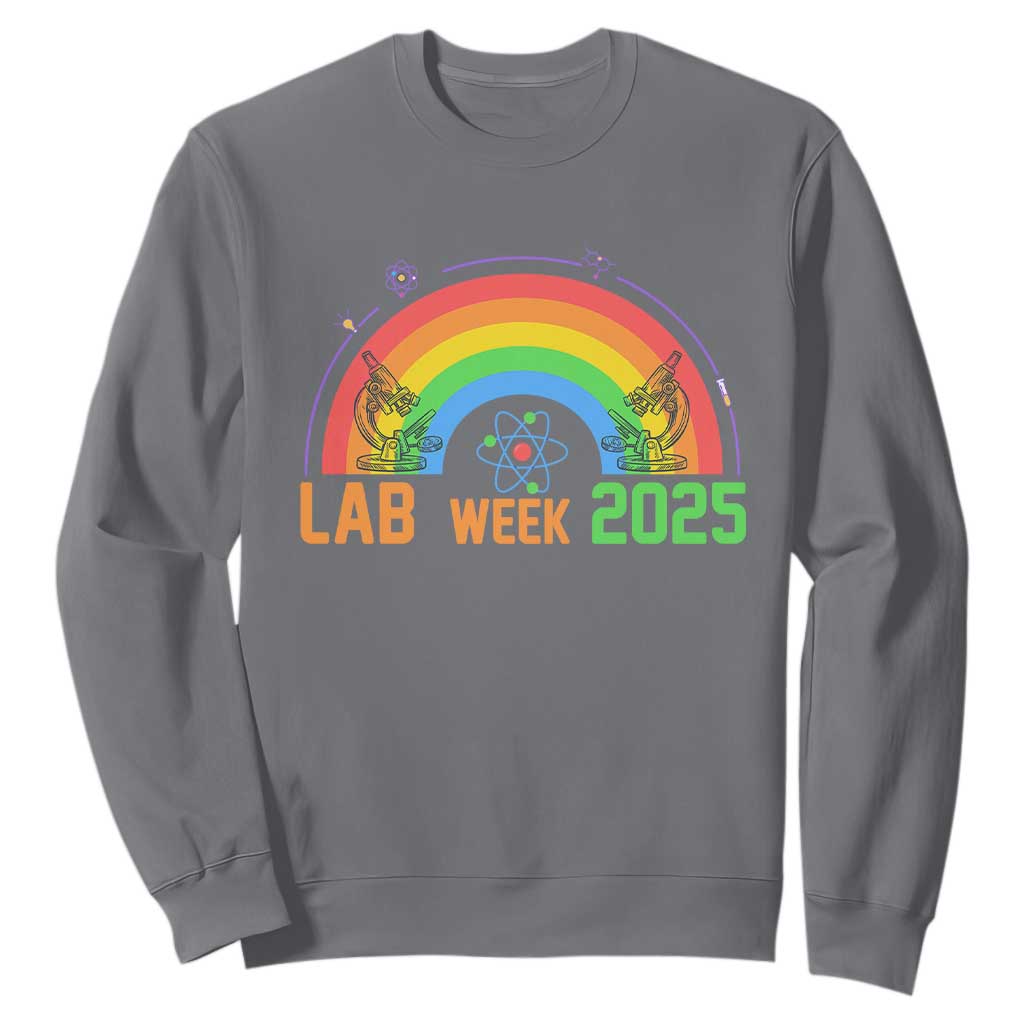 Lab Week Sweatshirt Medical Laboratory Science Lab Rainbow TS02 Charcoal Printyourwear