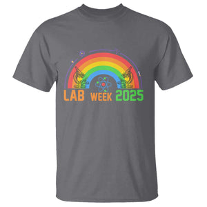 Lab Week T Shirt Medical Laboratory Science Lab Rainbow TS02 Charcoal Printyourwear