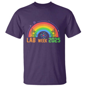 Lab Week T Shirt Medical Laboratory Science Lab Rainbow TS02 Purple Printyourwear