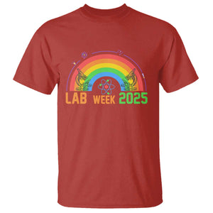 Lab Week T Shirt Medical Laboratory Science Lab Rainbow TS02 Red Printyourwear