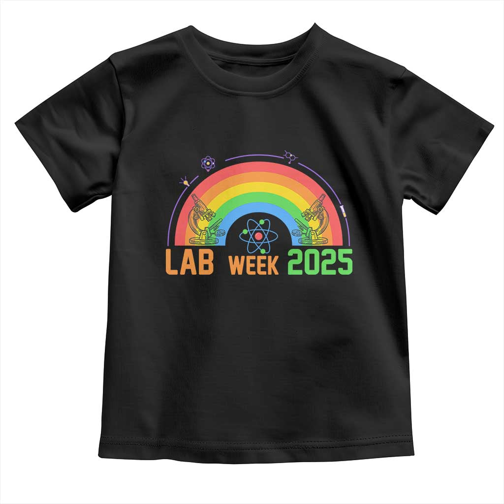 Lab Week Toddler T Shirt Medical Laboratory Science Lab Rainbow TS02 Black Print Your Wear
