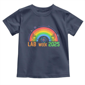 Lab Week Toddler T Shirt Medical Laboratory Science Lab Rainbow TS02 Navy Print Your Wear