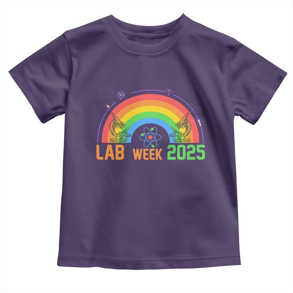 Lab Week Toddler T Shirt Medical Laboratory Science Lab Rainbow TS02 Purple Print Your Wear