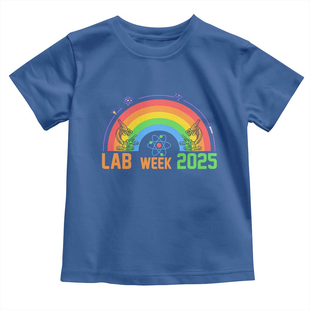 Lab Week Toddler T Shirt Medical Laboratory Science Lab Rainbow TS02 Royal Blue Print Your Wear