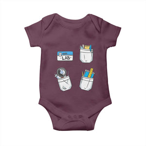 Lab Week Baby Onesie Lab Techinician Scientist Laboratory Assistant TS02 Maroon Print Your Wear