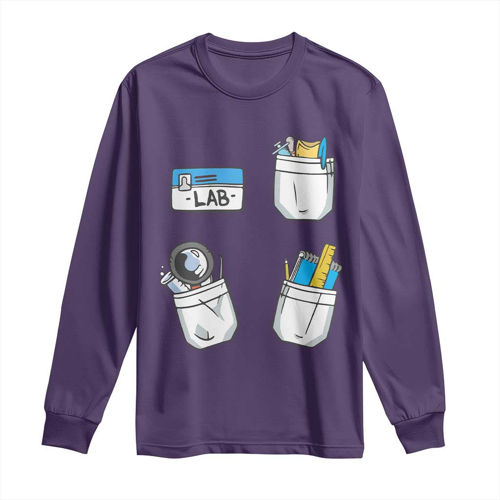 Lab Week Long Sleeve Shirt Lab Techinician Scientist Laboratory Assistant TS02 Purple Print Your Wear