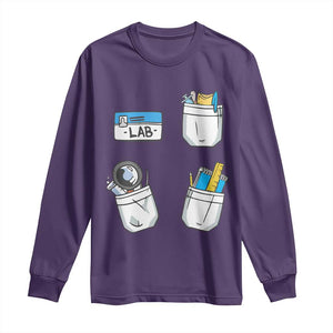Lab Week Long Sleeve Shirt Lab Techinician Scientist Laboratory Assistant TS02 Purple Print Your Wear
