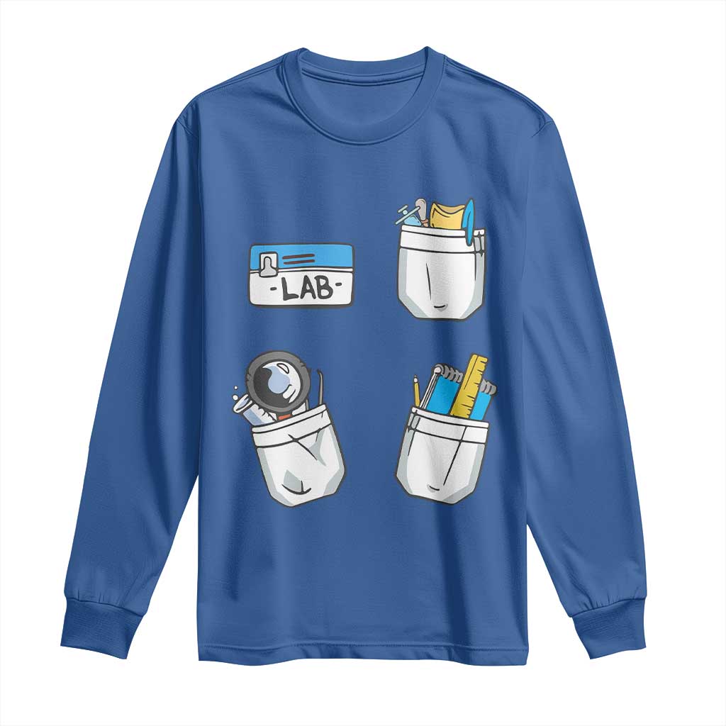 Lab Week Long Sleeve Shirt Lab Techinician Scientist Laboratory Assistant TS02 Royal Blue Print Your Wear