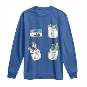 Lab Week Long Sleeve Shirt Lab Techinician Scientist Laboratory Assistant TS02 Royal Blue Print Your Wear